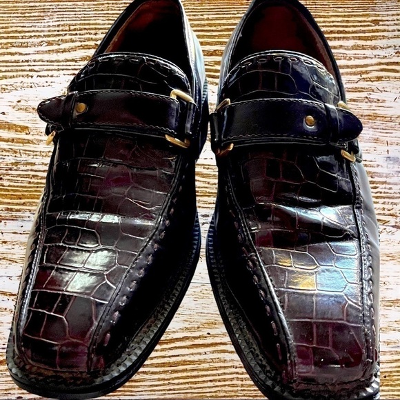 COPY - Price reduced to sell! Mens Todd Welsh shoes size 8 Burgundy gator 🐊 pri… - Picture 1 of 11